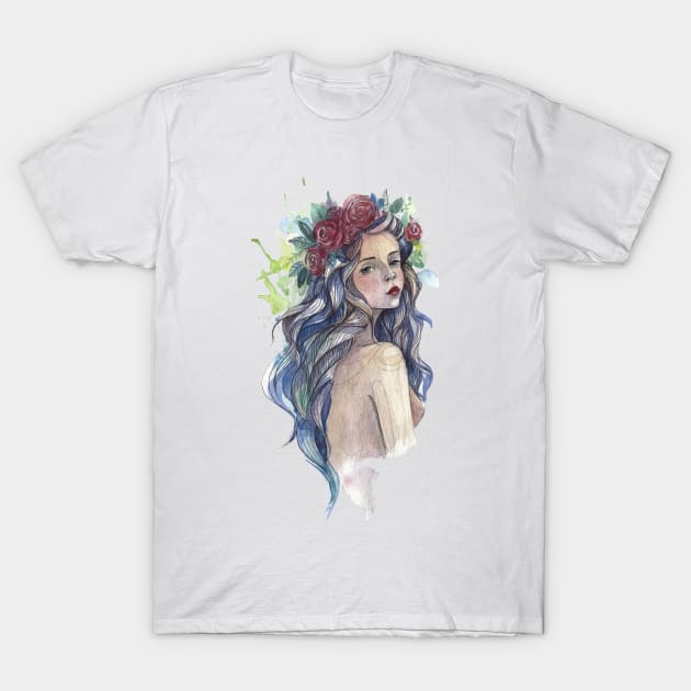 Flower Girl T-Shirt by Digster